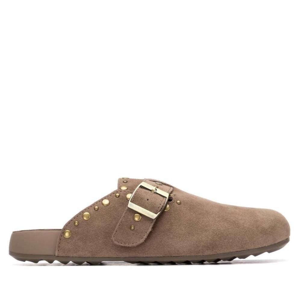 NEW XTI women's suede clog in beige